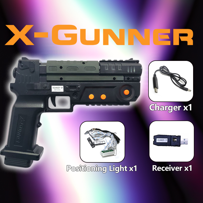 Gun Shooting Arcade - X-GUNNER 무선 라이트 건 PC 아케이드
