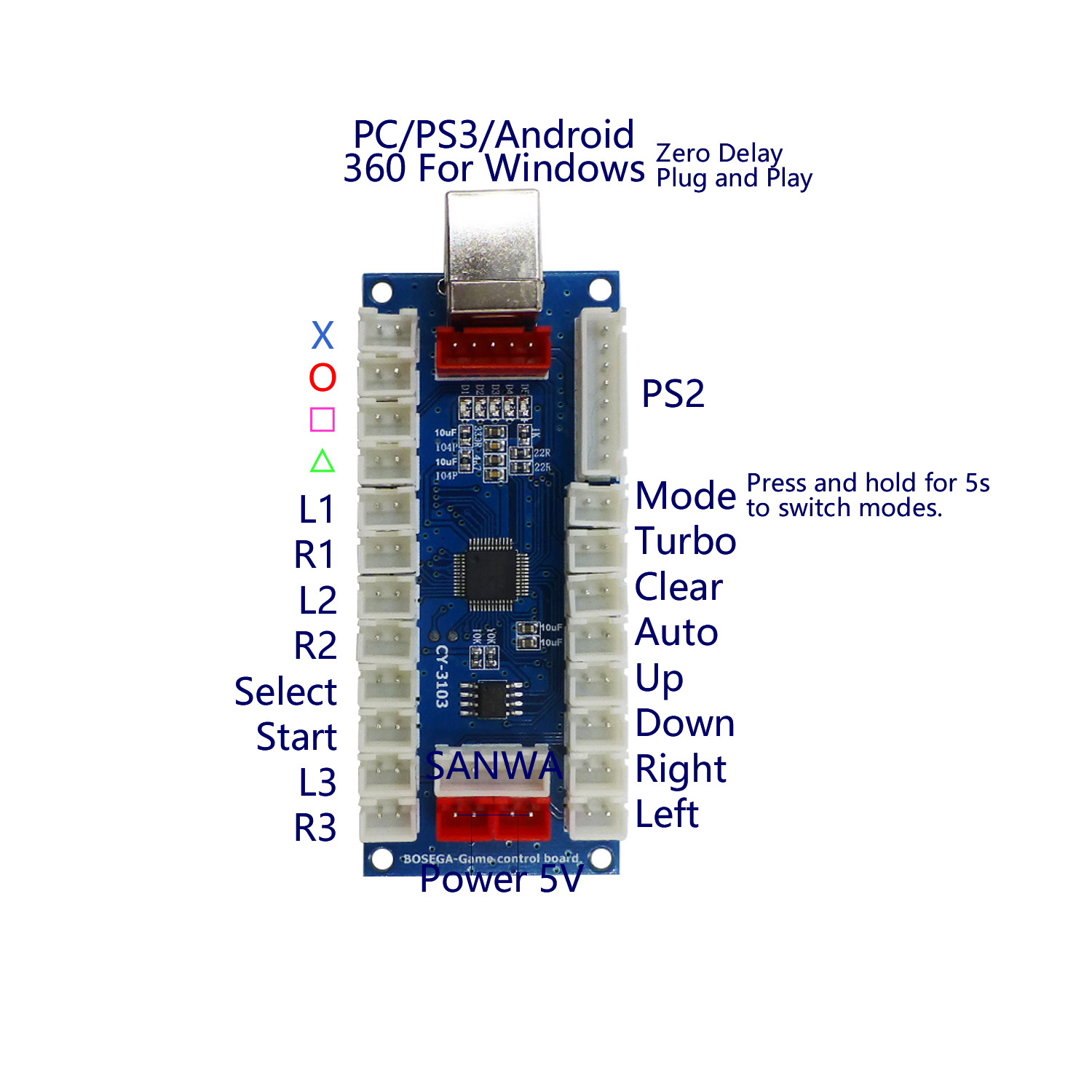 SJ@JX 아케이드 컨트롤러 제로 딜레이 엔코더 PCB - Arcade Button Pcb 리뷰 및 가격